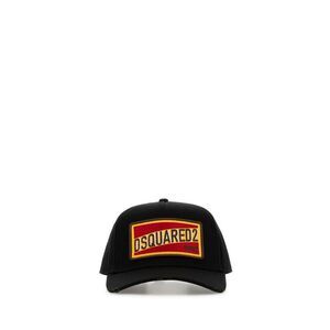 Dsquared Men Black Cotton Baseball Cap